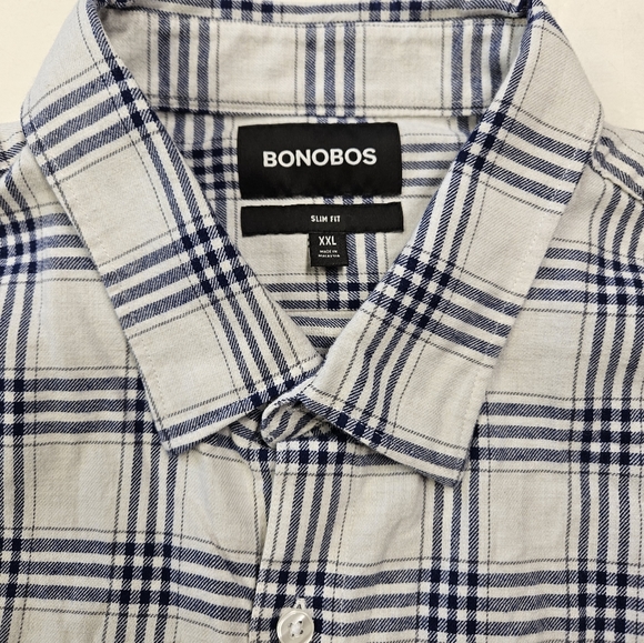 Bonobos Other - Bonobos Plaid Mens Light Weight Flannel LS Button Down Slim Fit XXL Shirt NWT
